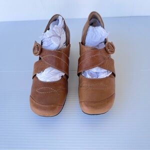 Josef Seibel Mary Jane Shoes Womens EU 36 Brown Leather Comfort Low Heel GOOD